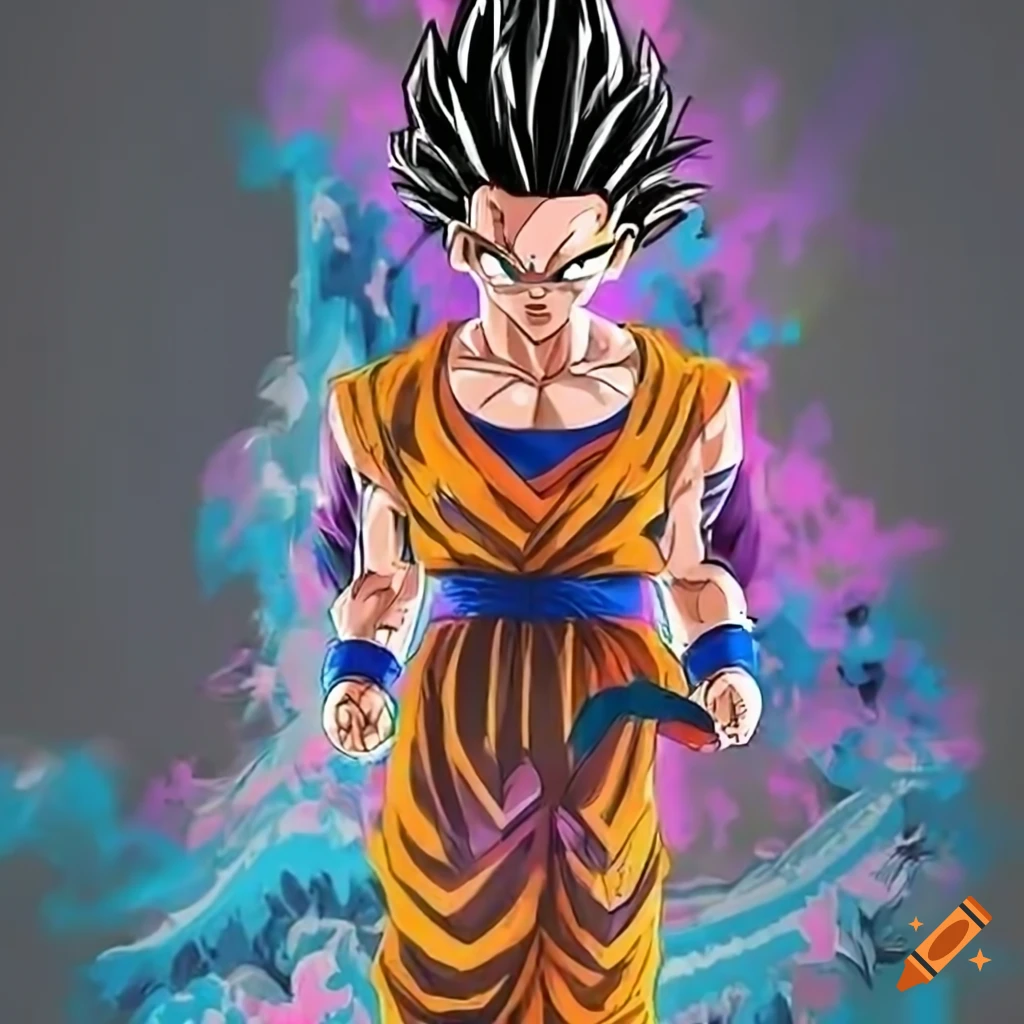 Bowl of gohan with wave patterns