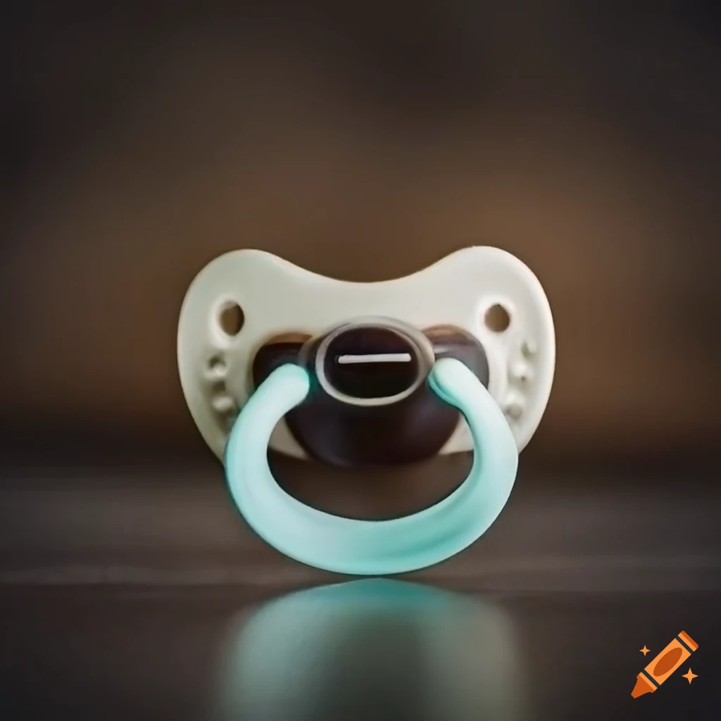 Baby pacifier from the back view
