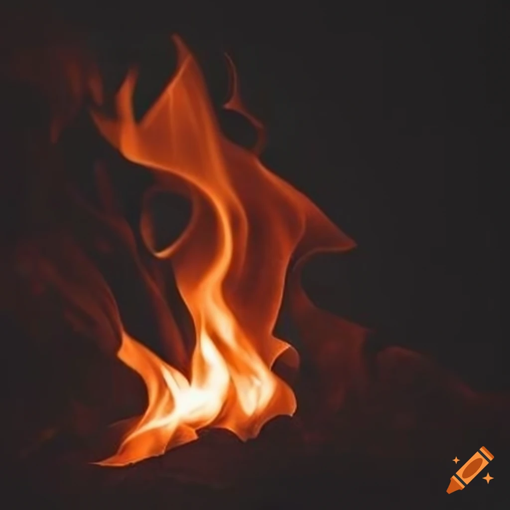 Element of fire in nature