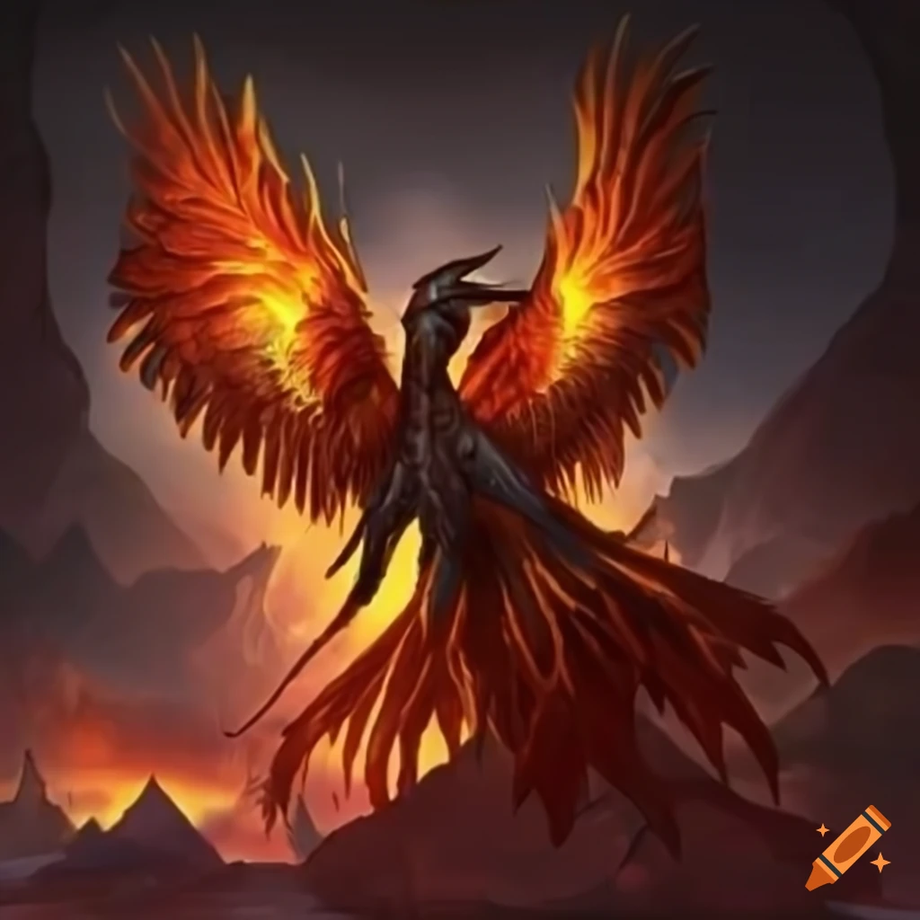 Phoenix unit in a fantasy class of druid or shapeshifter