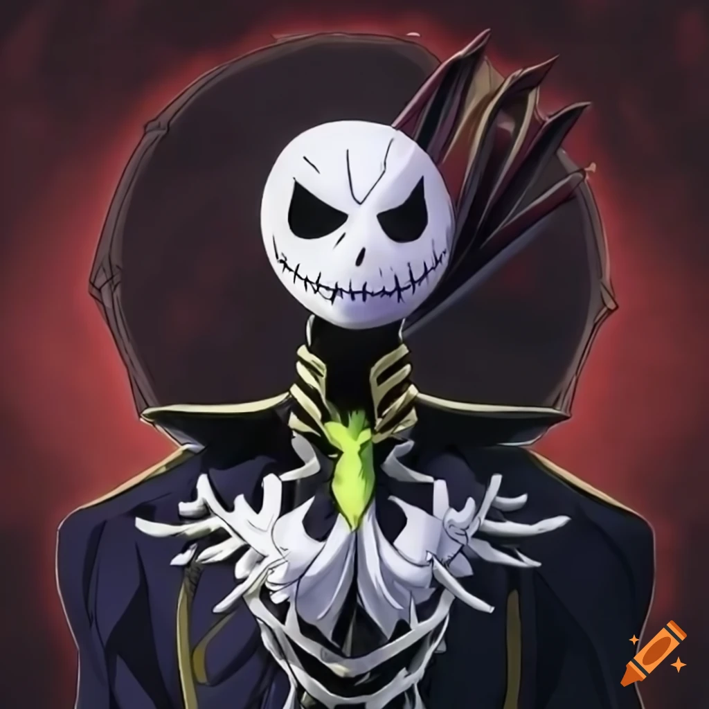 Code Geass character with Jack Skellington head
