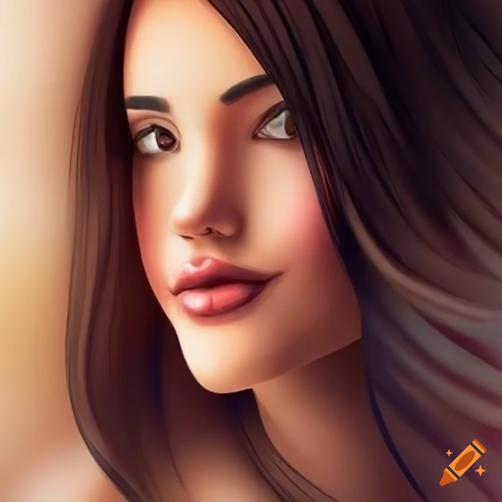 Cartoon character with brown eyes and glasses in a realistic style