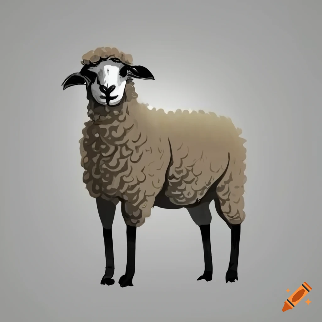 Sheep full body shot