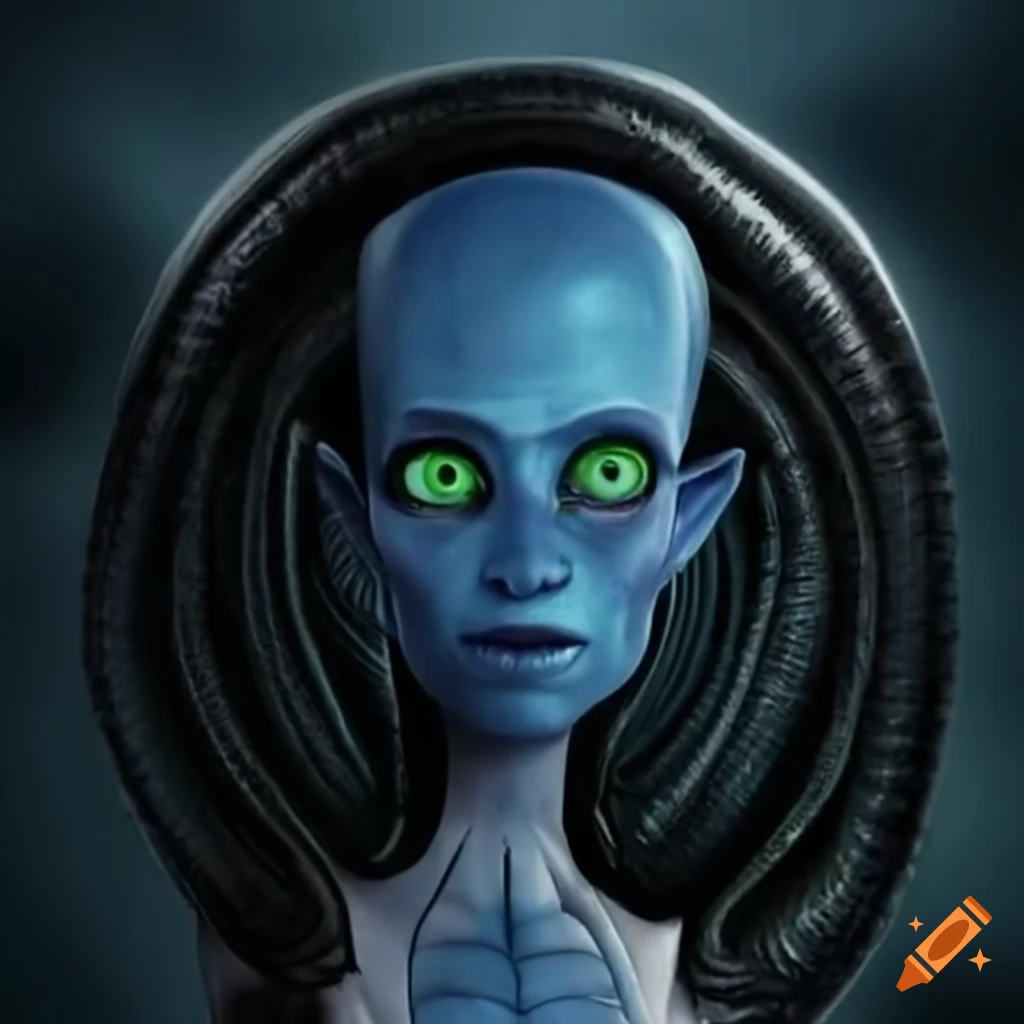 Xenomorph and Megamind hybrid character design
