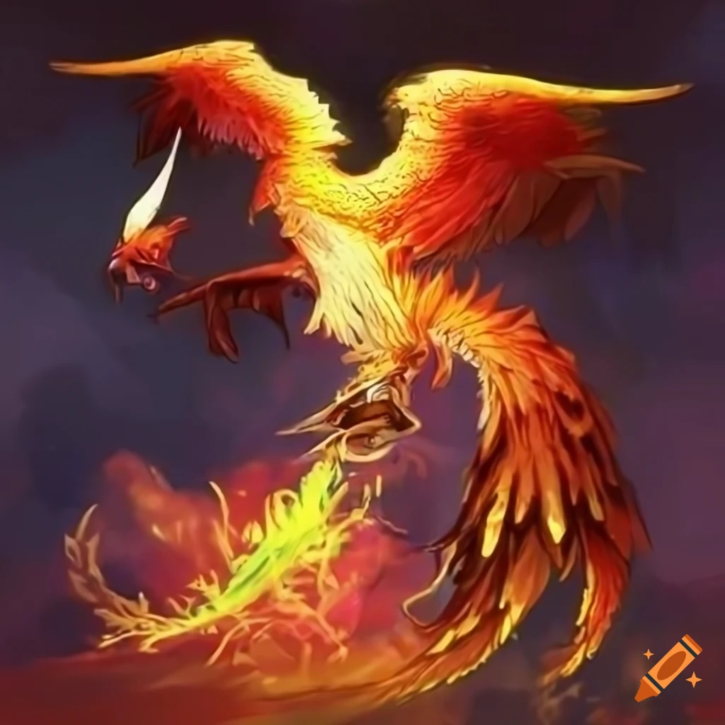 Phoenix unit in a fantasy class of druid or shapeshifter