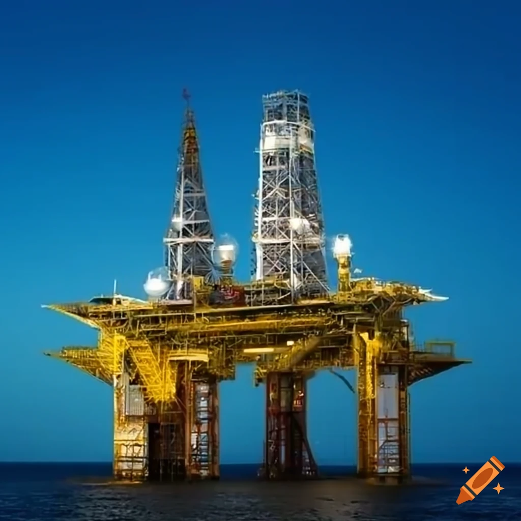 Technologically advanced offshore oil platform helicopter landing pad