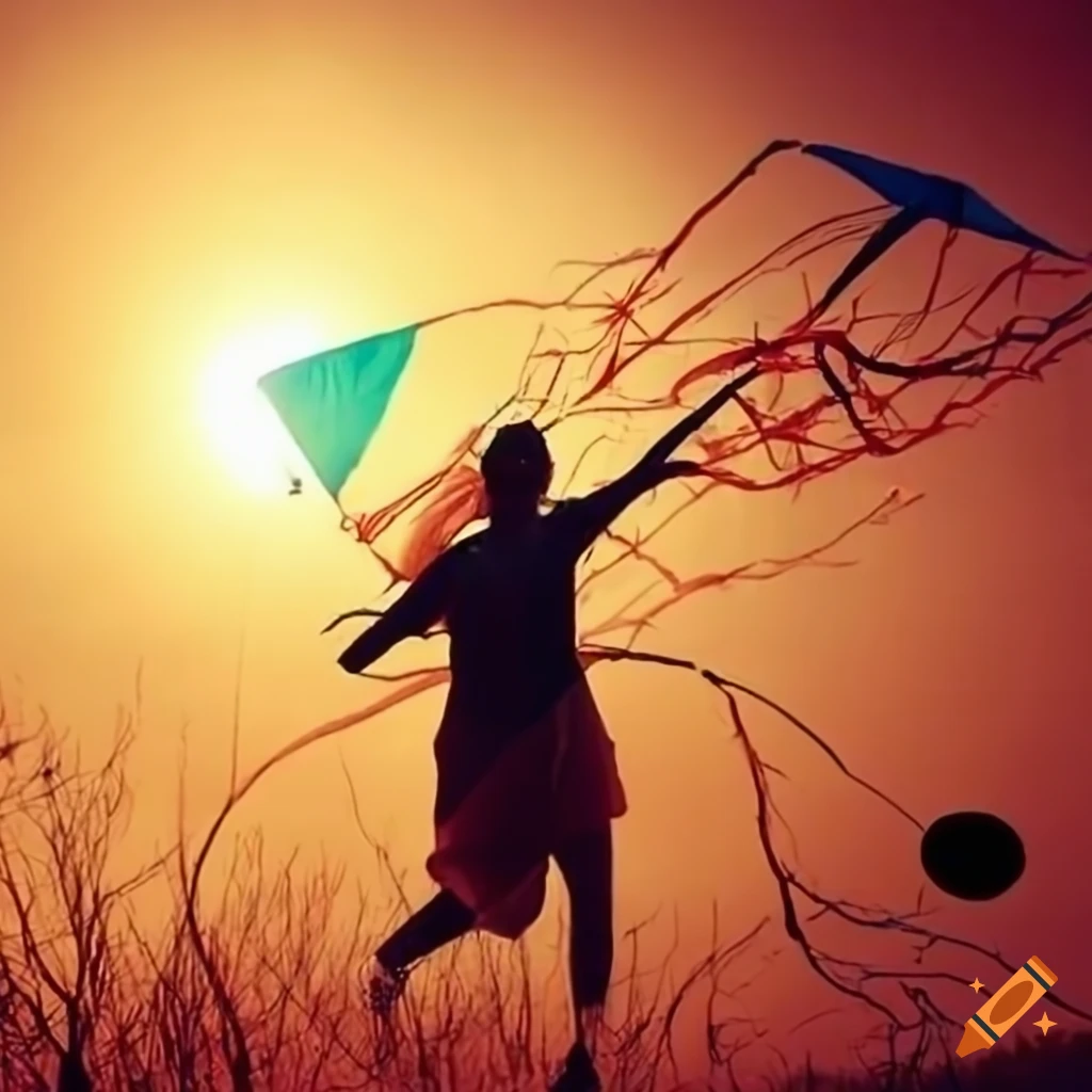 Sun resembling a kite