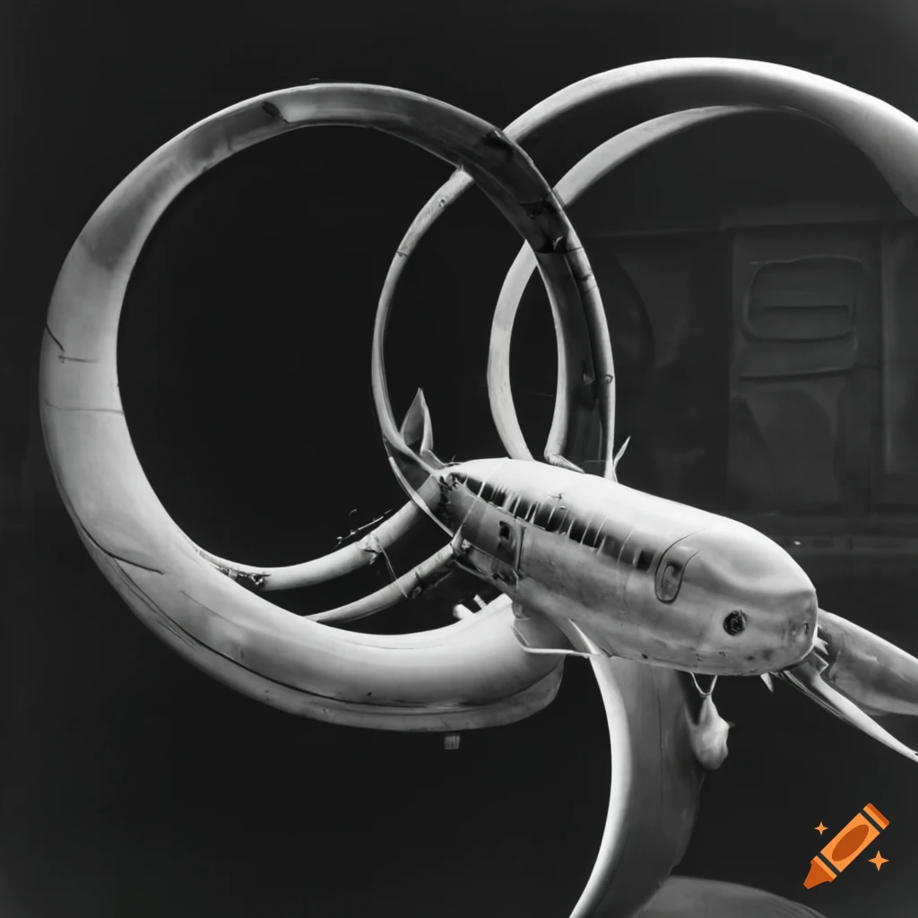 Biomechanical Lockheed Ring Wing airplane styled by Giger, right side view