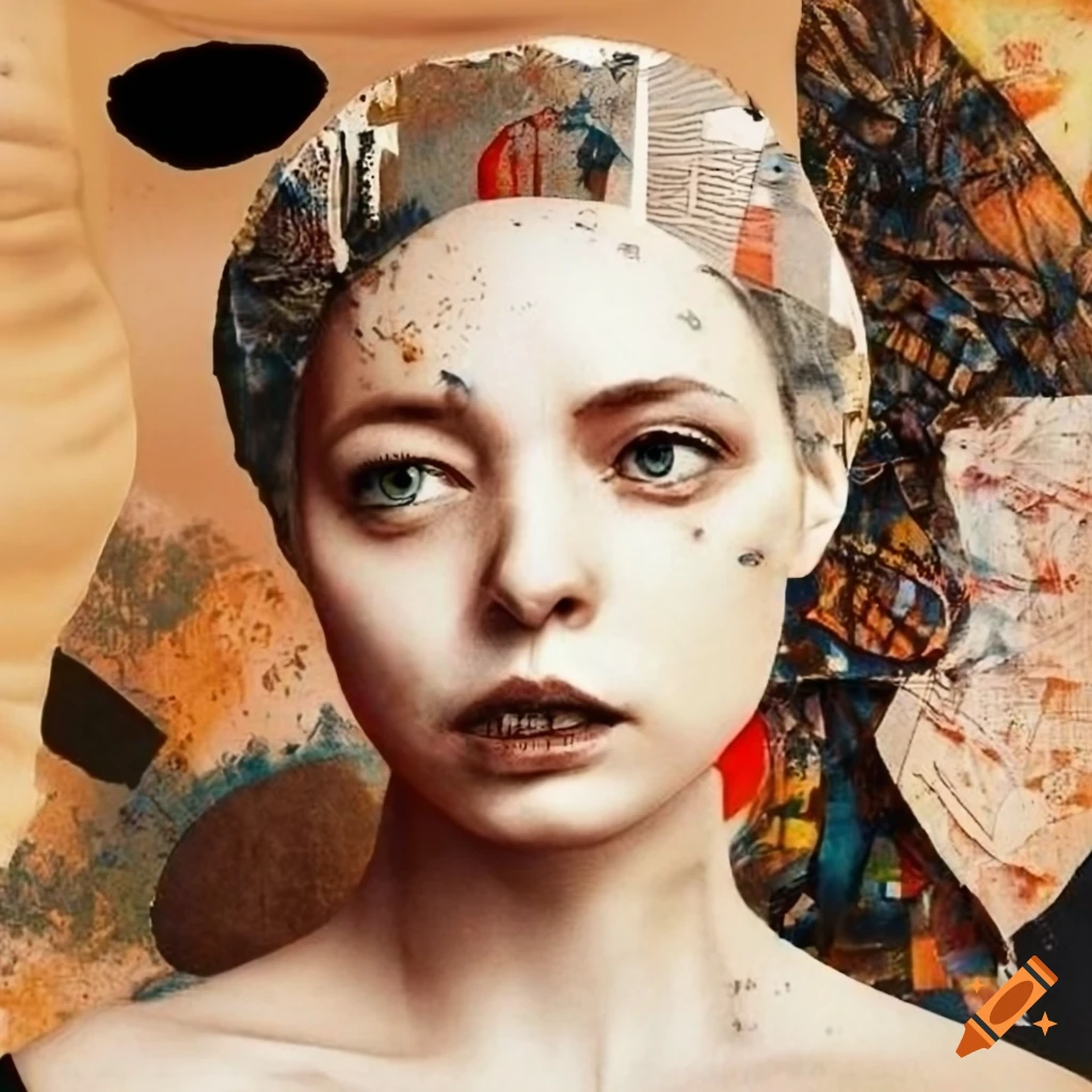 Hannah hoch collage featuring photorealistic images of women and