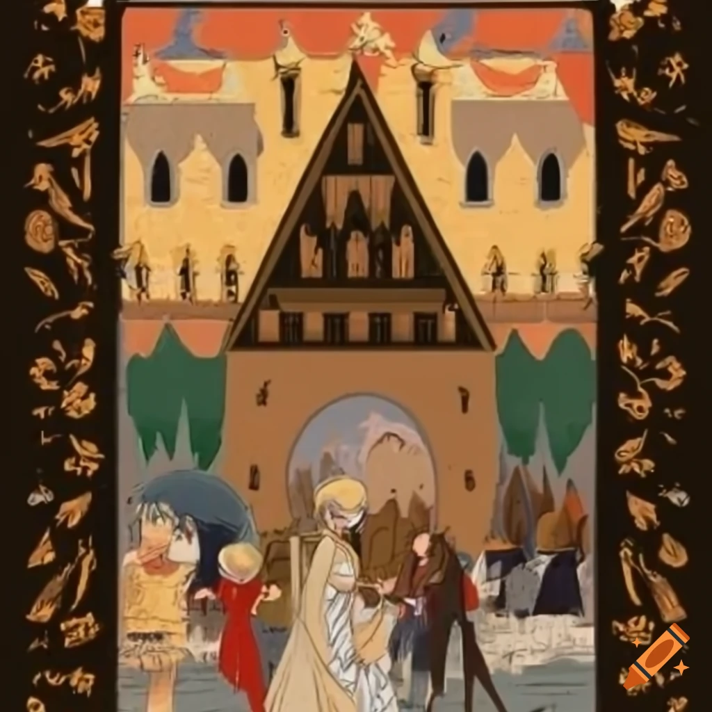 Medieval illustration of rain enriching the land for bountiful harvests