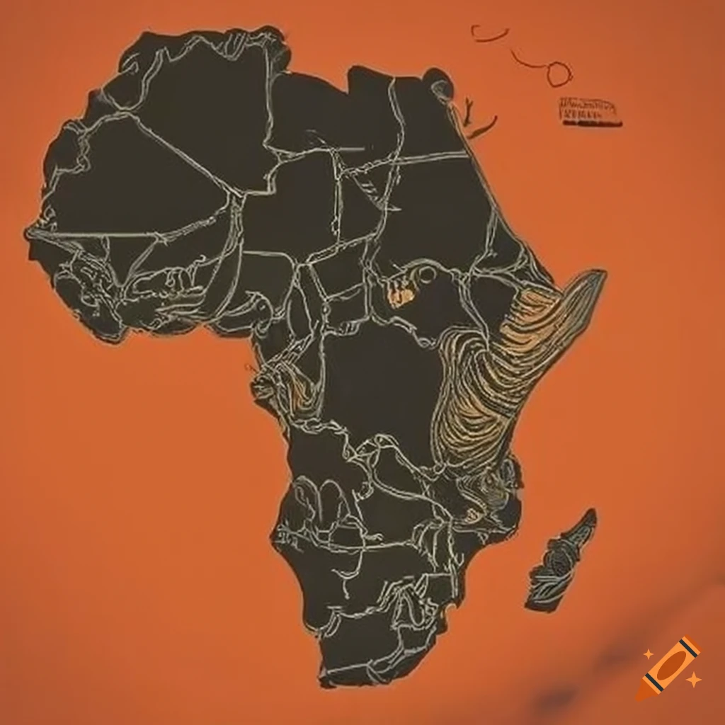 Africa in the 1970s with ancient glyphic warnings