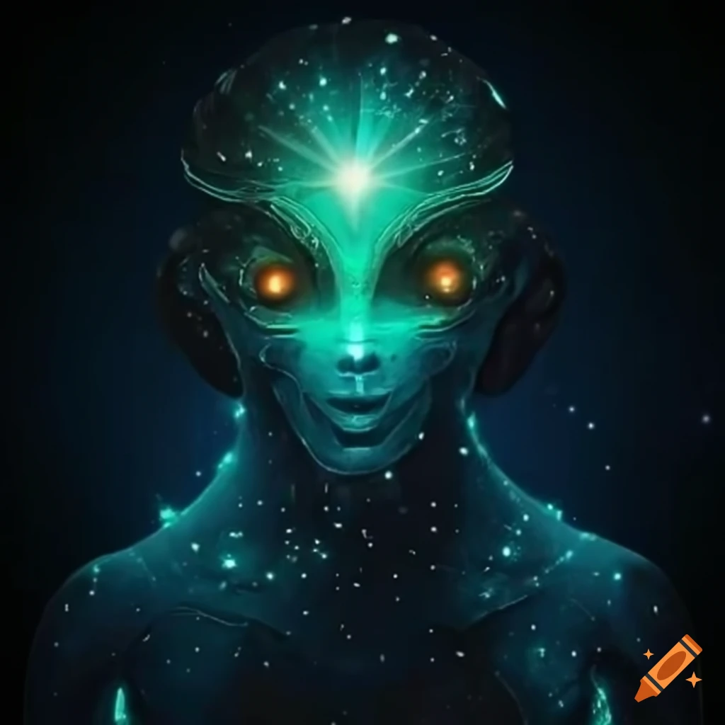 Stellarix - humanoid alien with luminescent skin