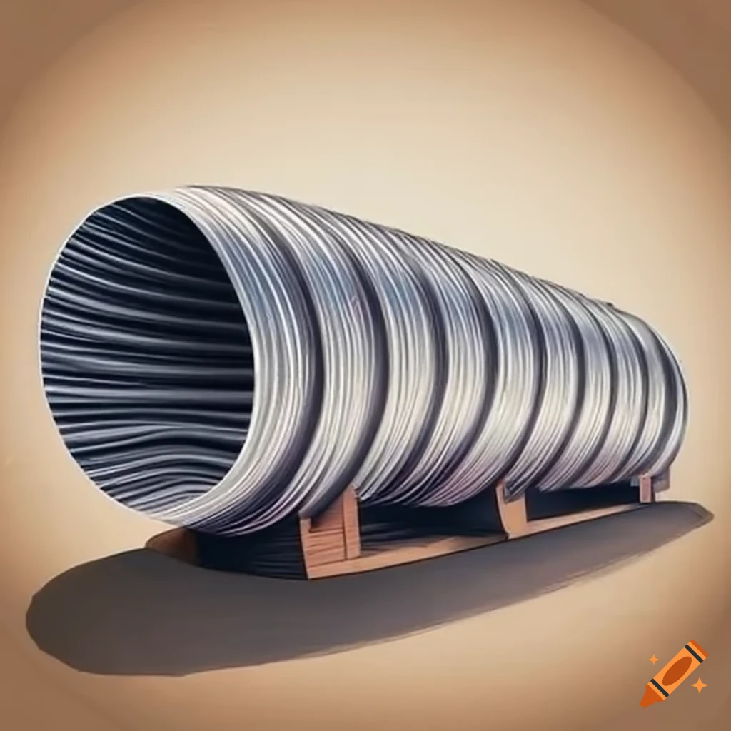 Corrugated steel pipe culverts for overland drainage
