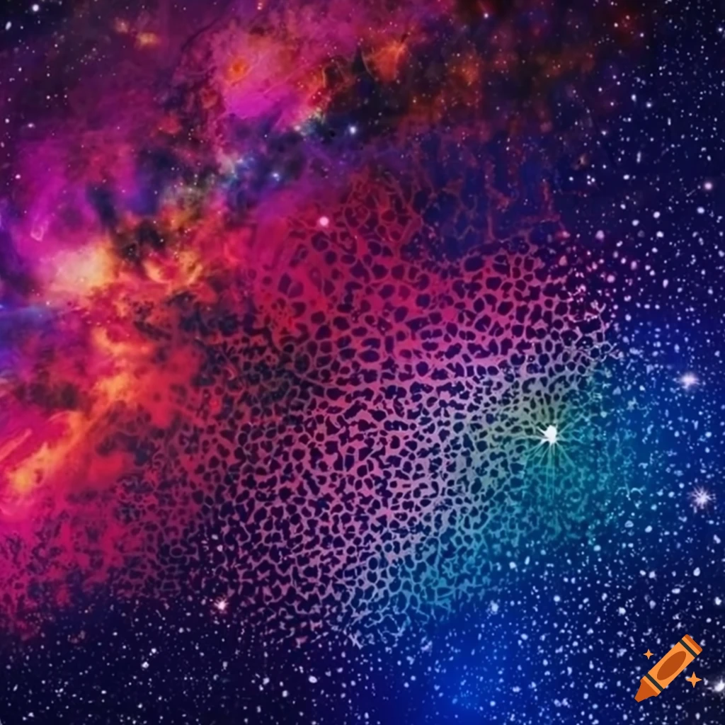 Vibrant patterns inspired by space and cosmos