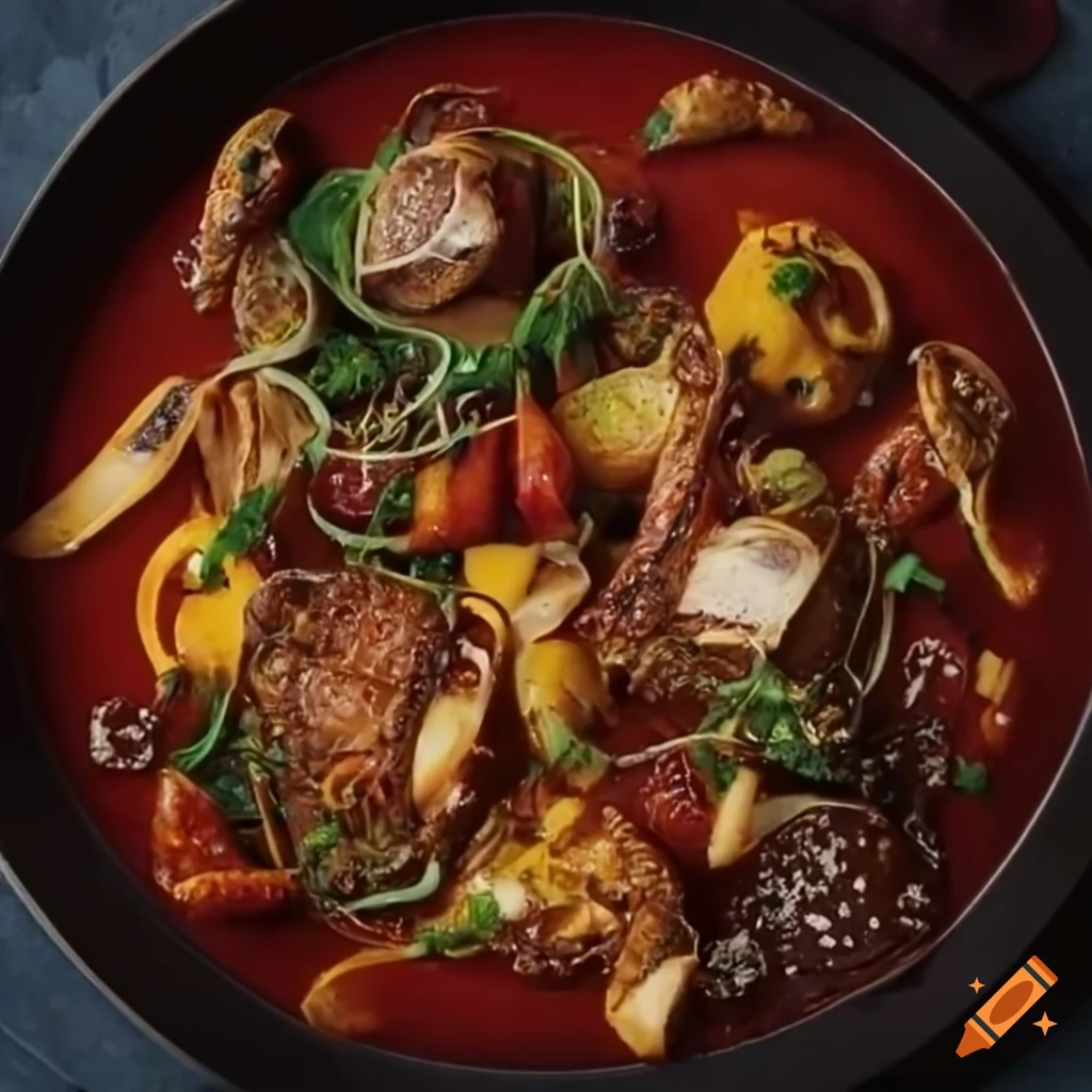 National cuisine of Betelgeuse in a magazine photograph