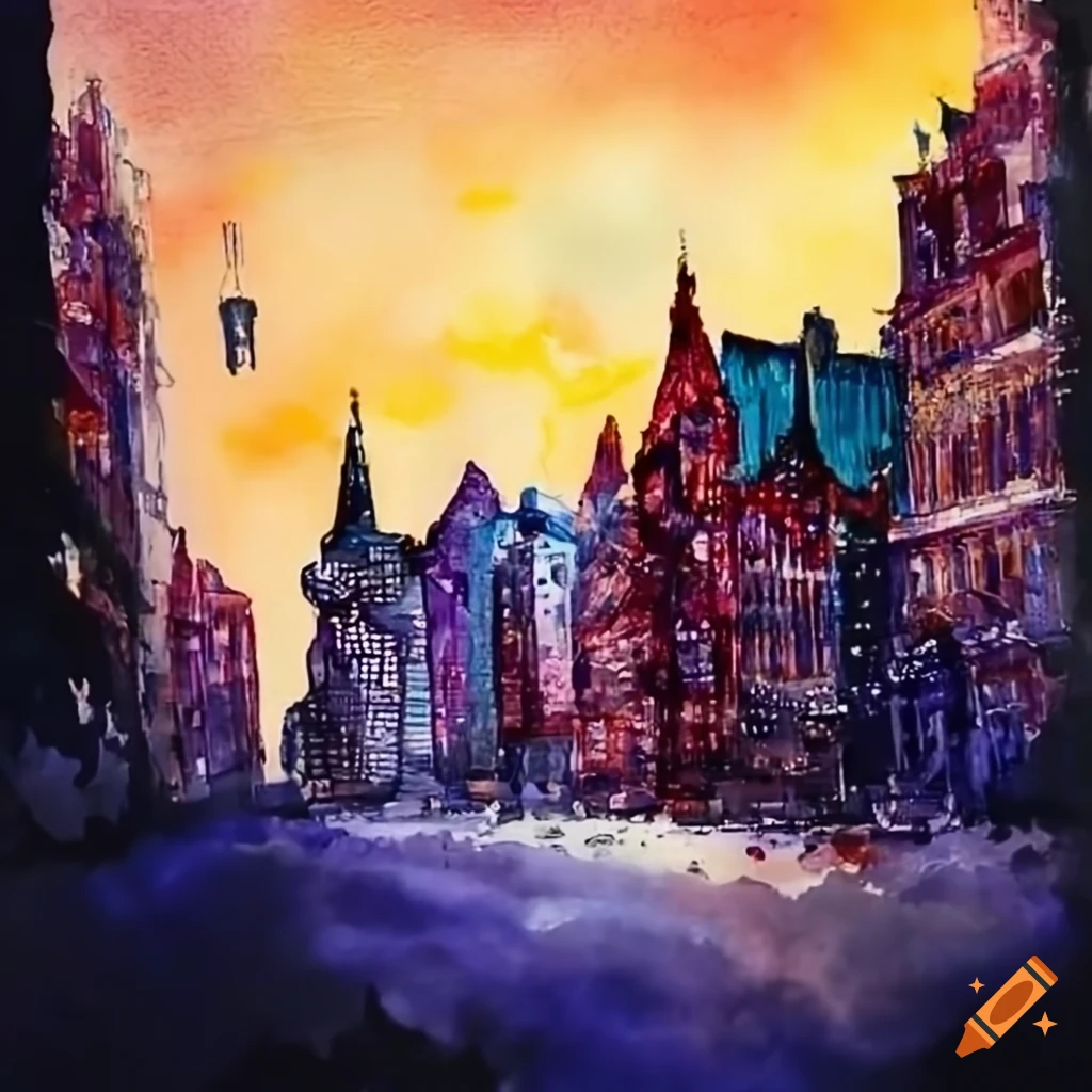 Cityscape view on Craiyon