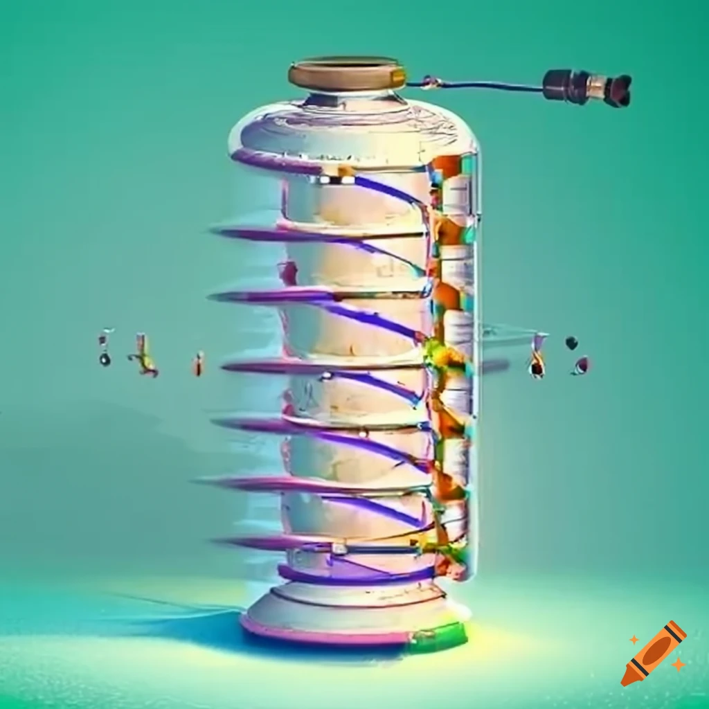 Technical schematic diagram of a sand battery heating system for a ...
