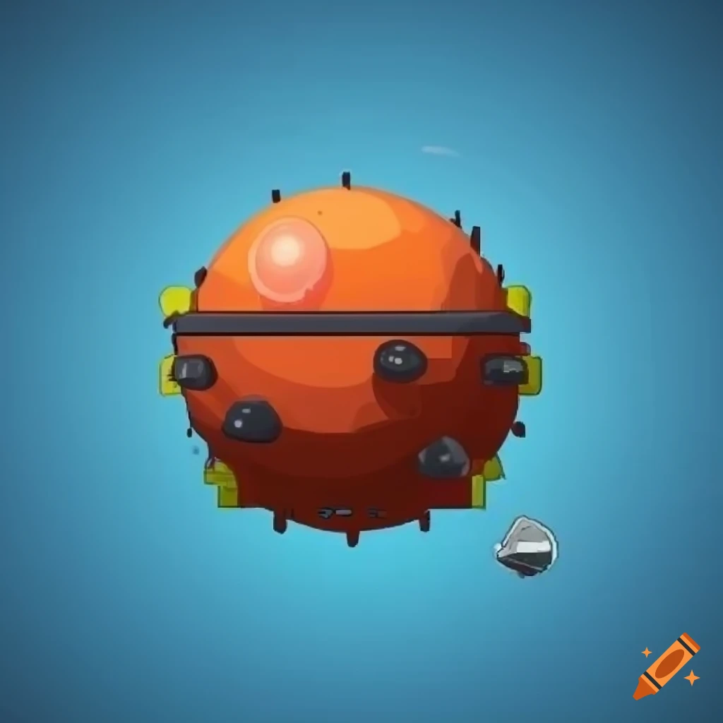 2D sea mine for a space game