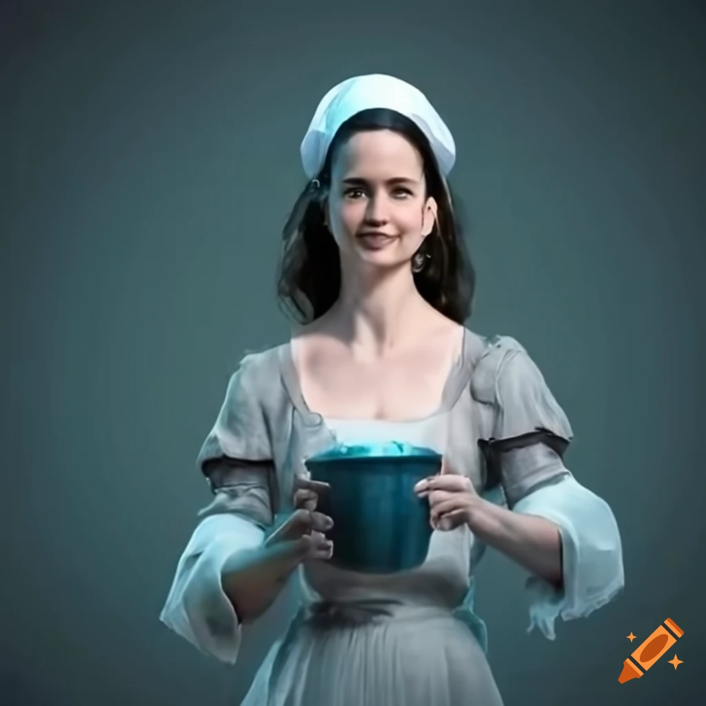 Katherine waterston portraying a medieval midwife in a fantasy
