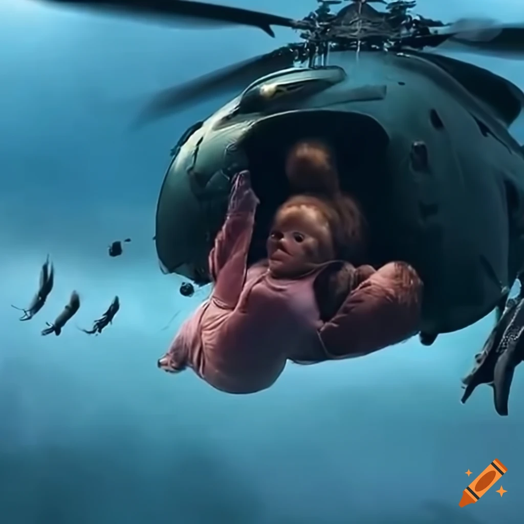 Mother delivering baby in rising floodwaters with helicopter for rescue