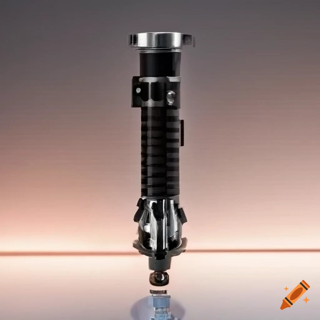 Greebles electronic hardware kitbash with Graflex veil and flash tube lightsaber
