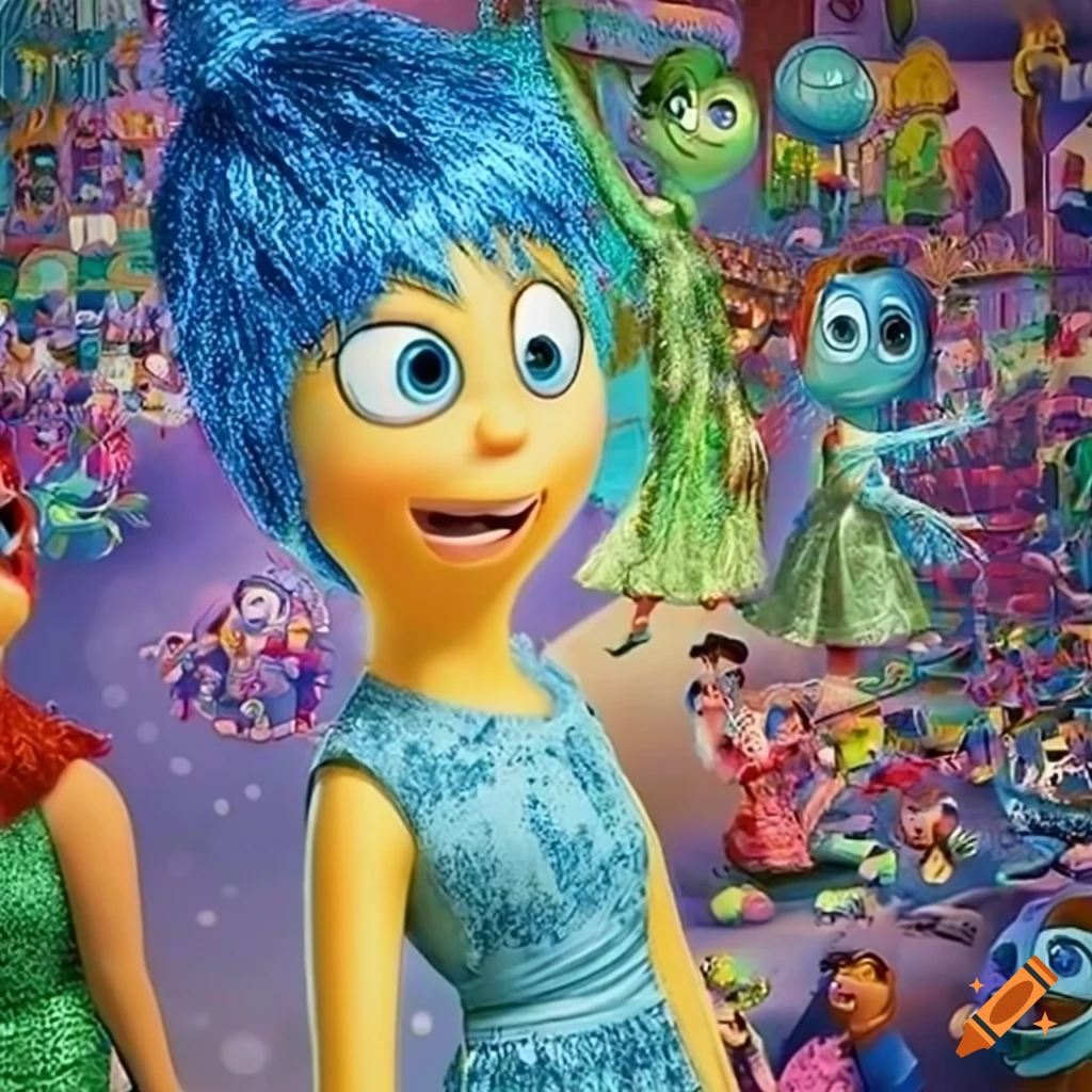 Vibrant poster art from Inside Out by Disney Animation Studios