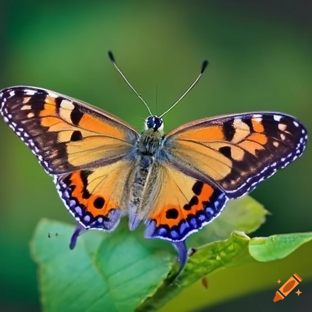 Close up high focus butterfly