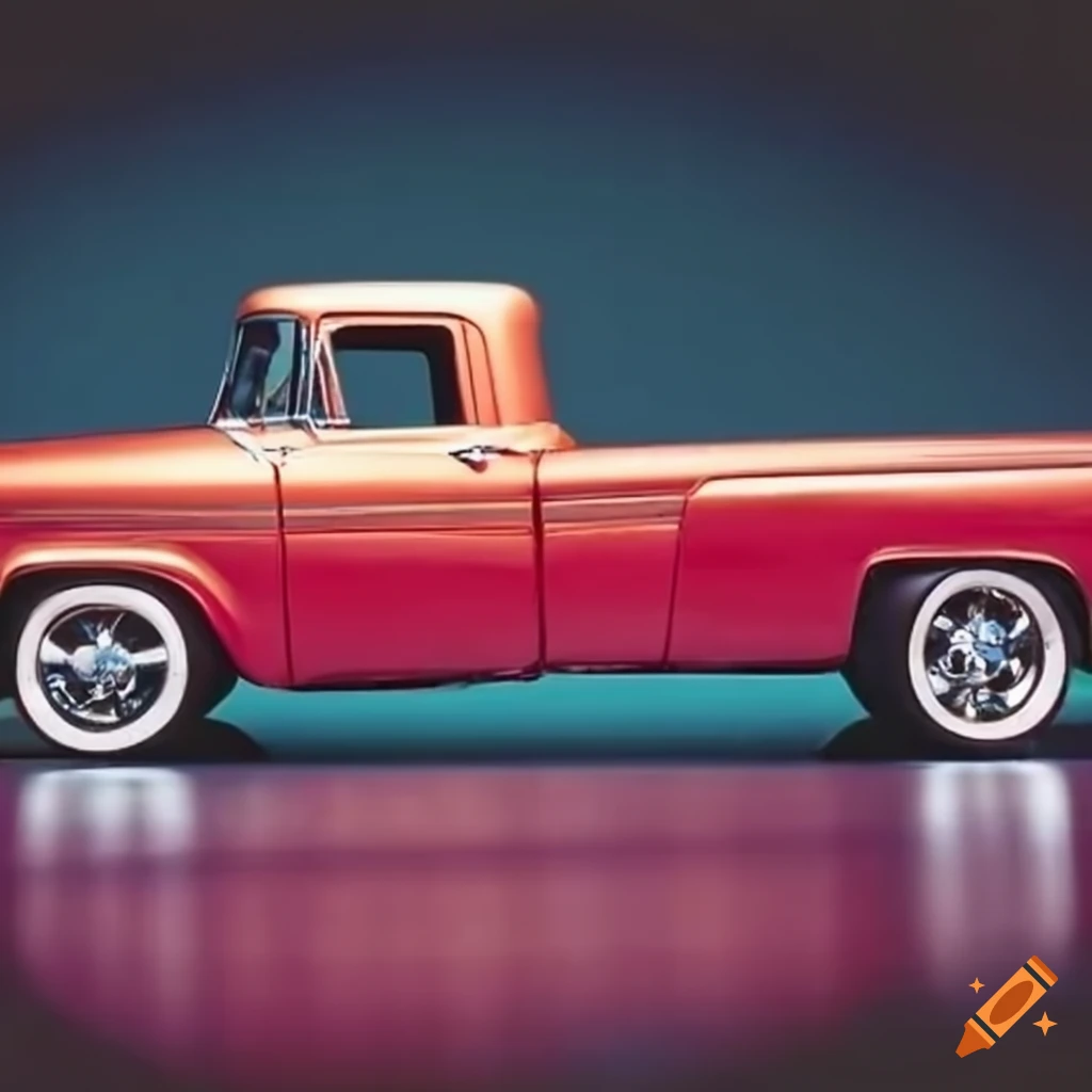 1955 Ford truck in shiny condition