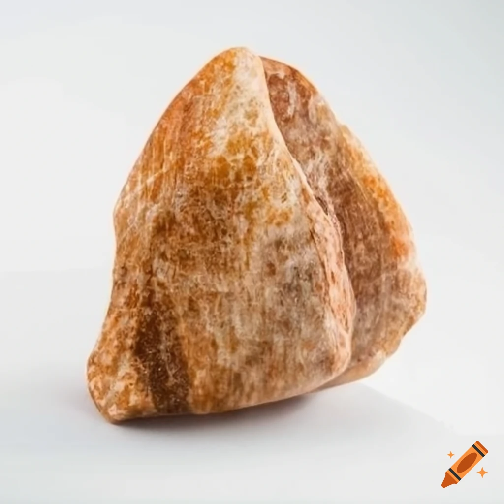 Small black onyx rock on white background