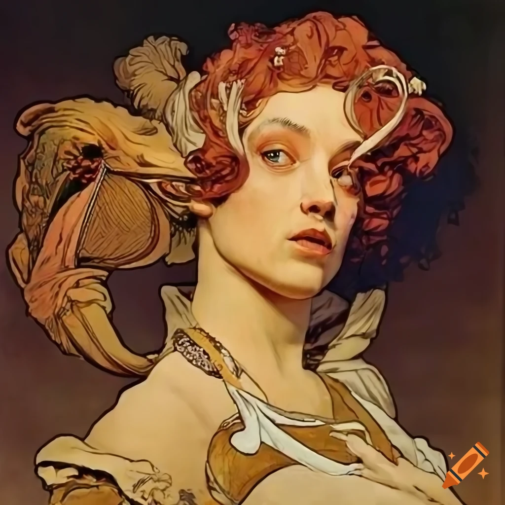 Artistic tribute to James Gurney, Norman Rockwell, and Alphonse Mucha with hints of Bernini and a captivating Batman villain