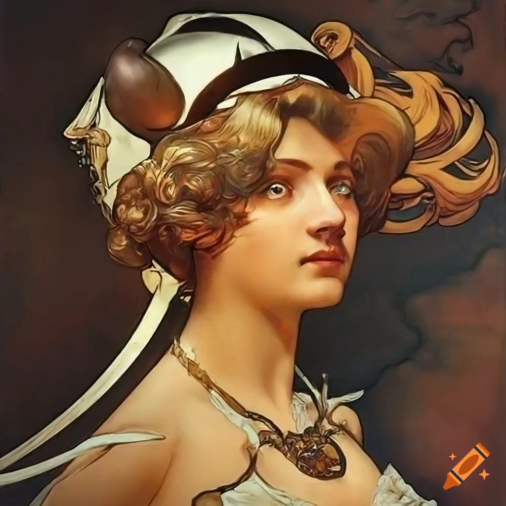Artistic references including James Gurney, Norman Rockwell, Alphonse Mucha, and Bernini, with a touch of Batman aviator super villainess