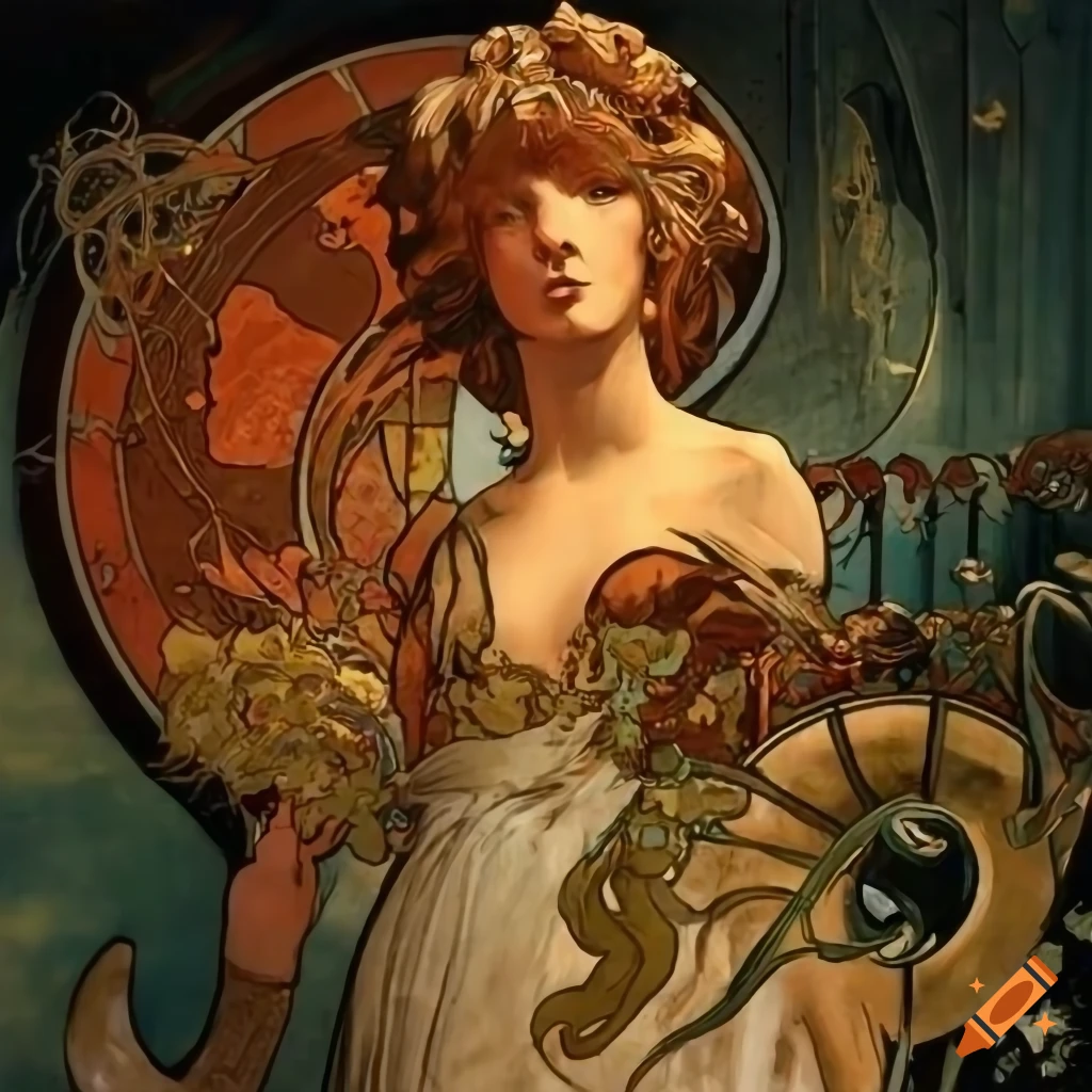 Artistic references including Metroid Prime, James Gurney, Norman Rockwell, and Alphonse Mucha with antique details
