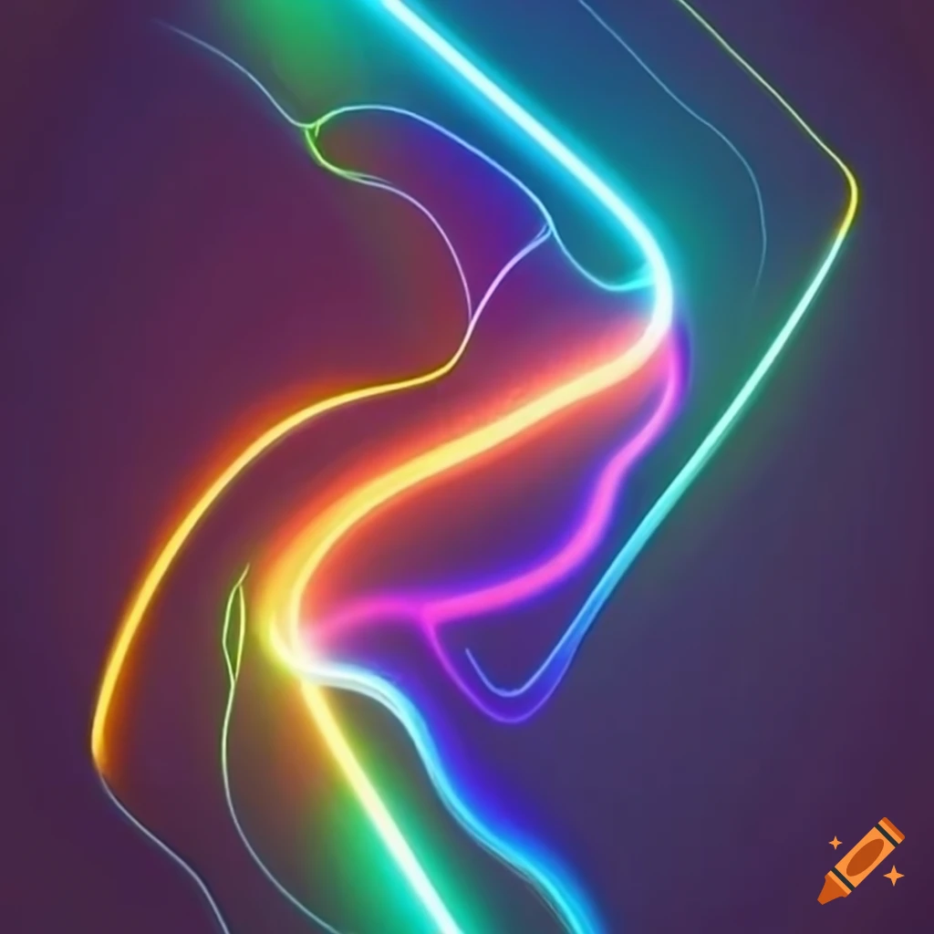Cool glowing lines abstract background