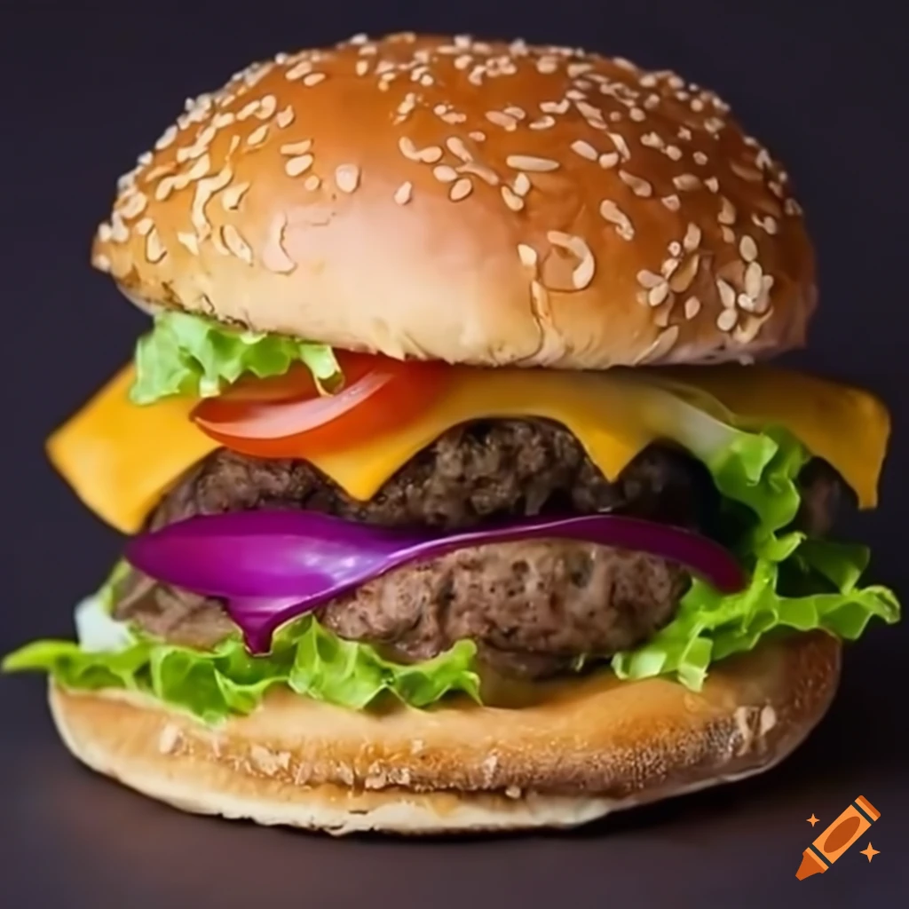 Delicious looking burger