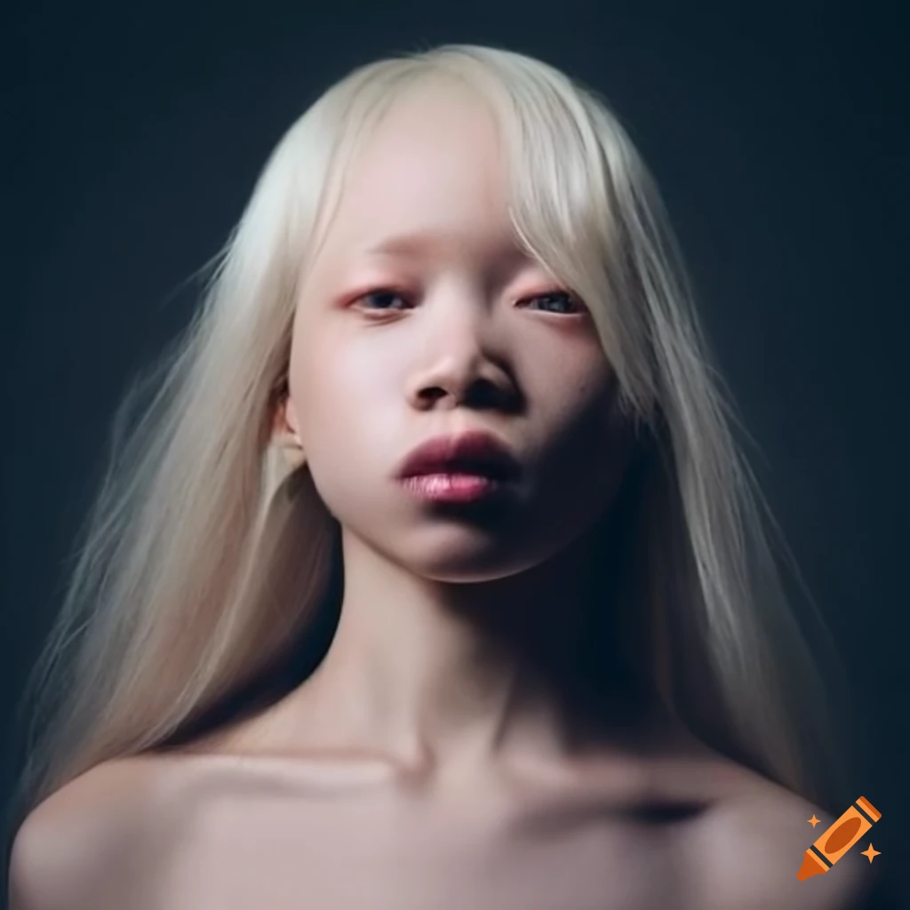 Albino Japanese model
