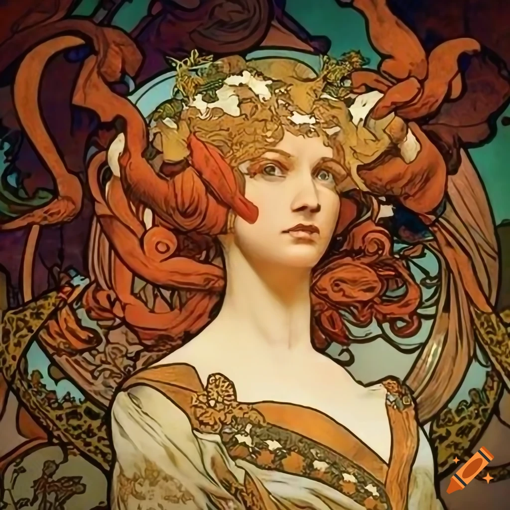 Interesting combination: Super Metroid, James Gurney, Norman Rockwell, Alphonse Mucha, and Bernini in a wild landscape