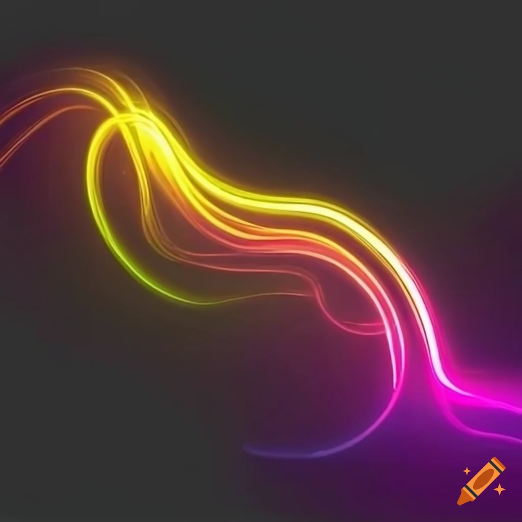 Cool glowing lines abstract art