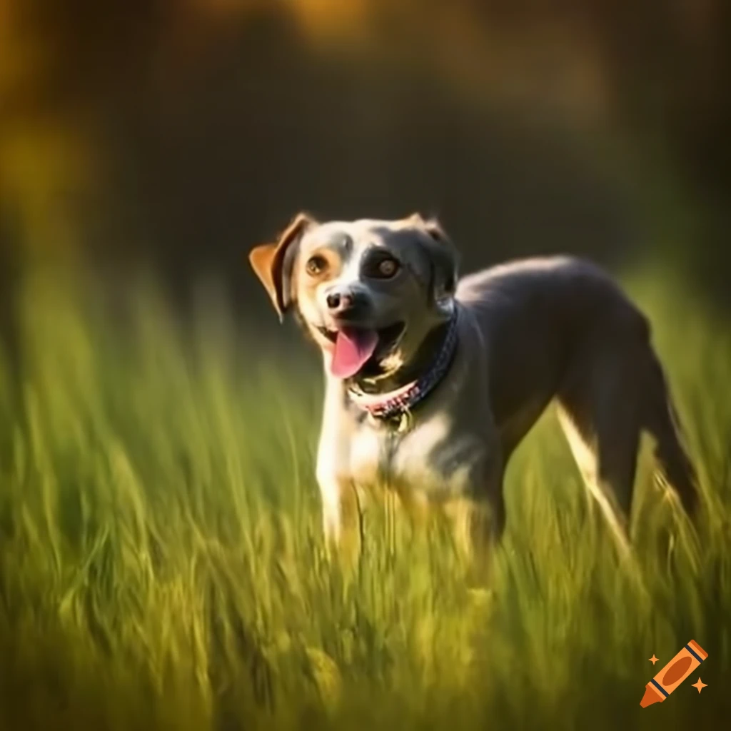 Dog in the meadow