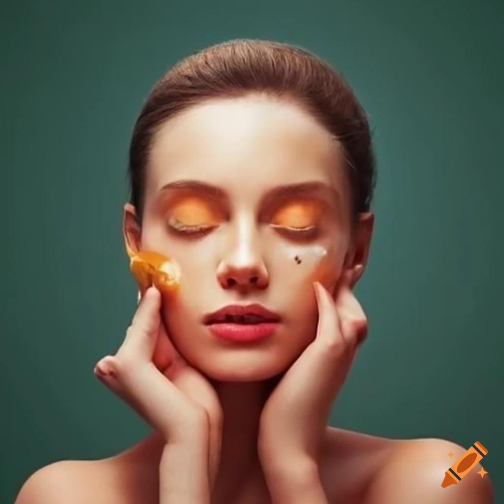 Vitamin c effect on women's skin on Craiyon