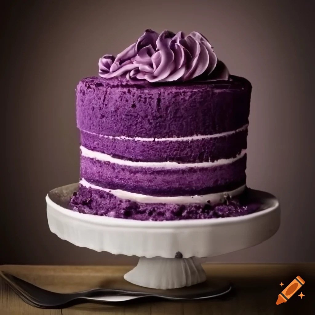Purple velvet cake