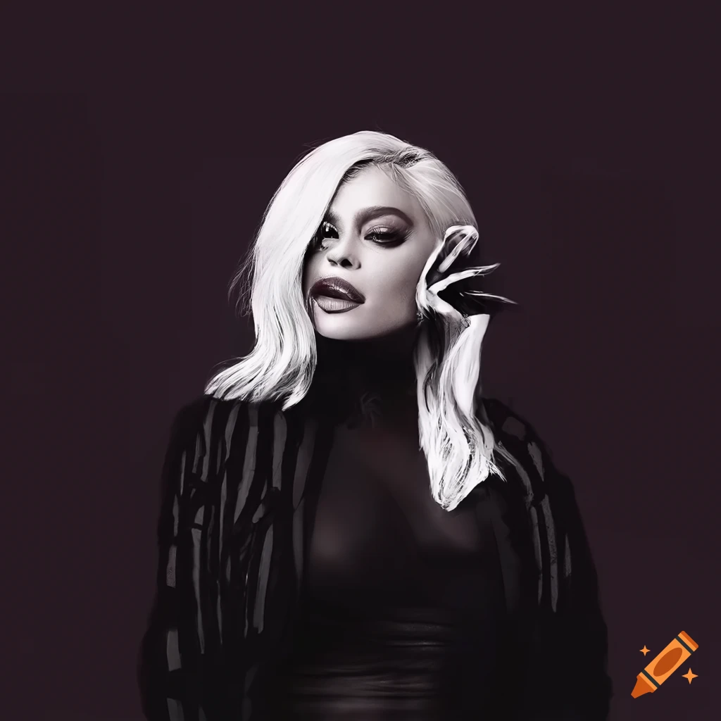 Black and white Bebe Rexha album art inspired by 'Expectations'