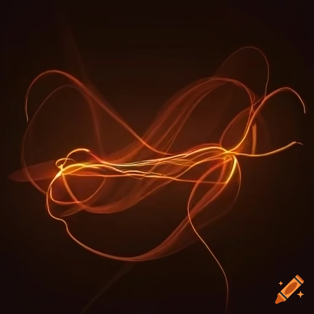 Warm glowing lines