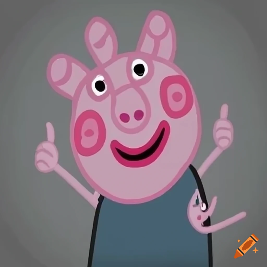 Peppa Pig smiling and giving a thumbs up