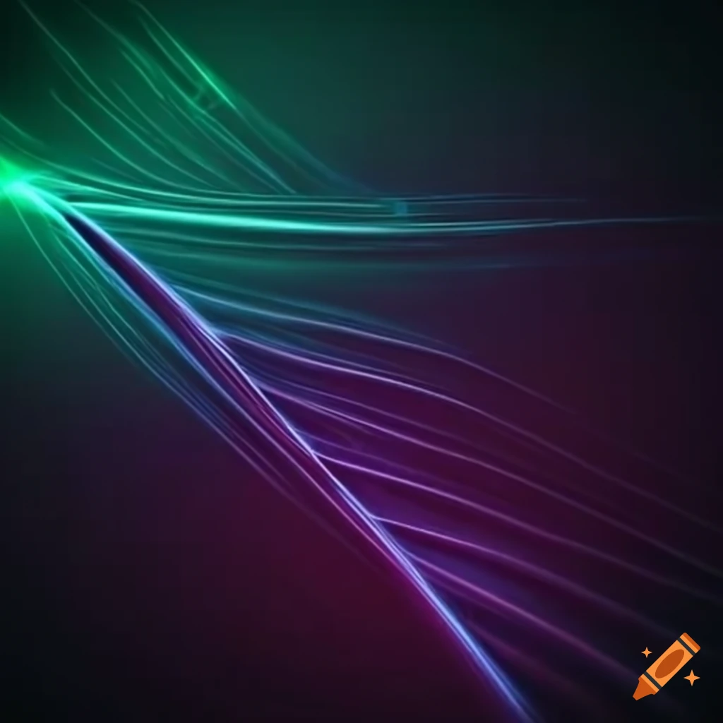 Cool radiant glowing lines