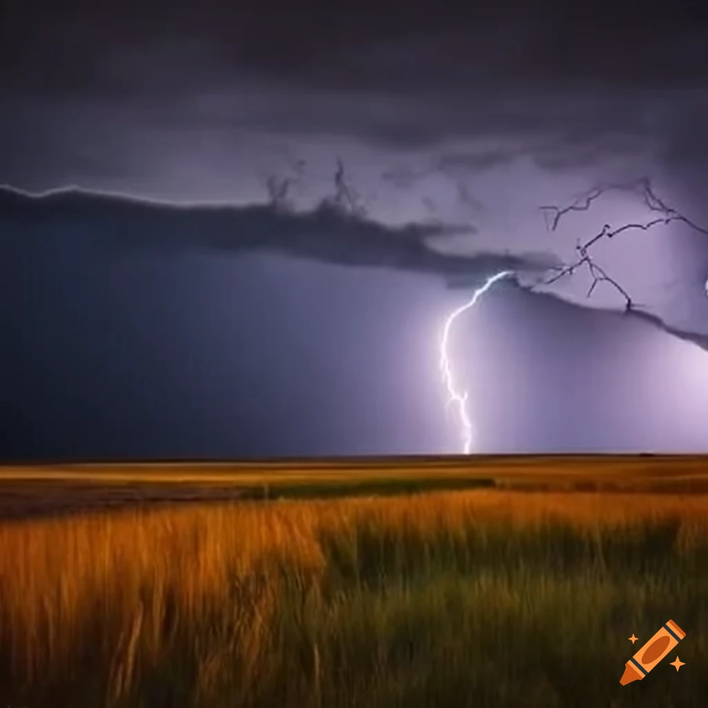 Storm over the American Great Plains