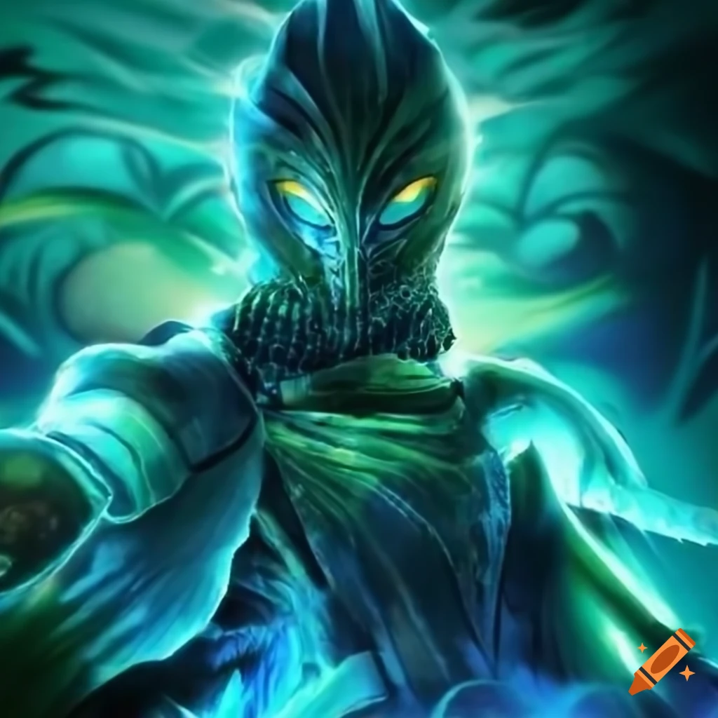 Green Blue Dokkaebi Knight in Spain