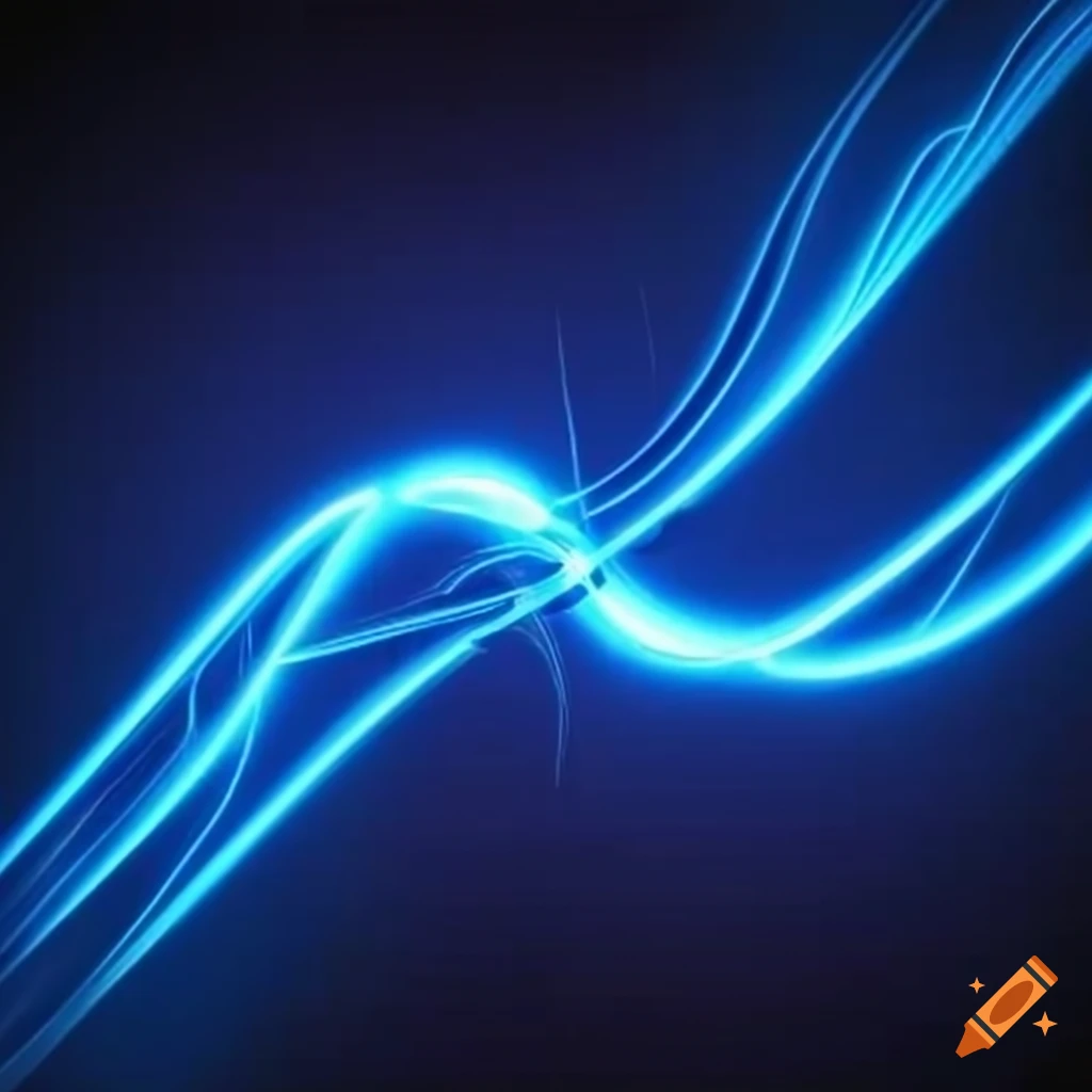 Cool glowing lines abstract art