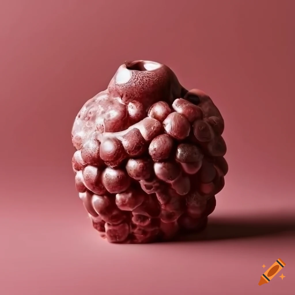 Ceramic raspberry crocodile with dark red-brown glaze