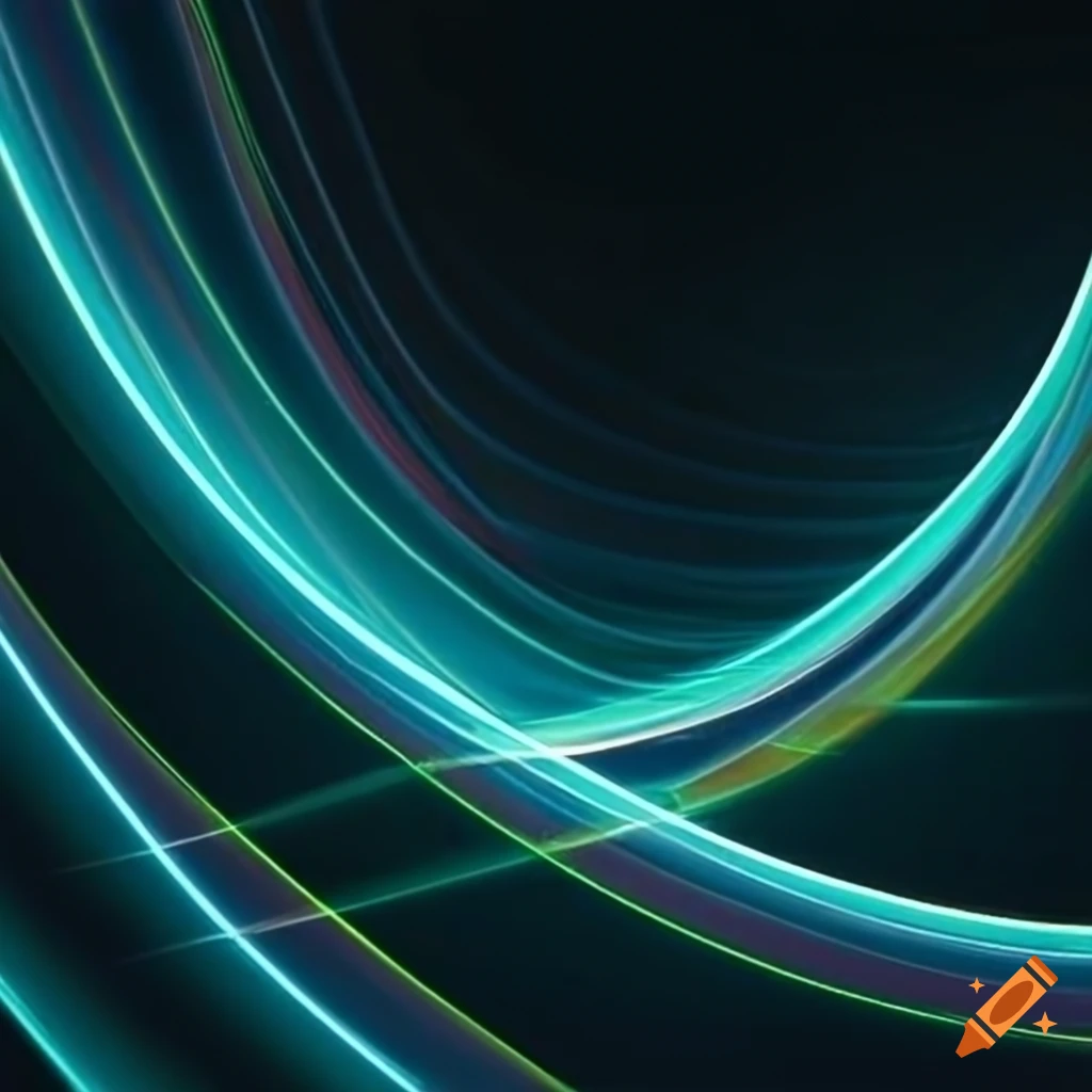 Radiant glowing lines abstract background