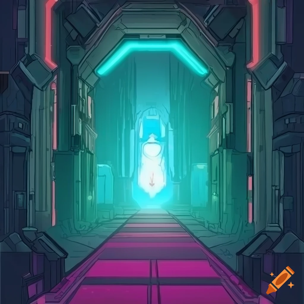Sci-fi 2D game background